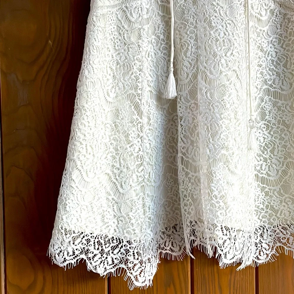 Adelyn Rae Tie Front Lace Dress - Picture 3 of 5